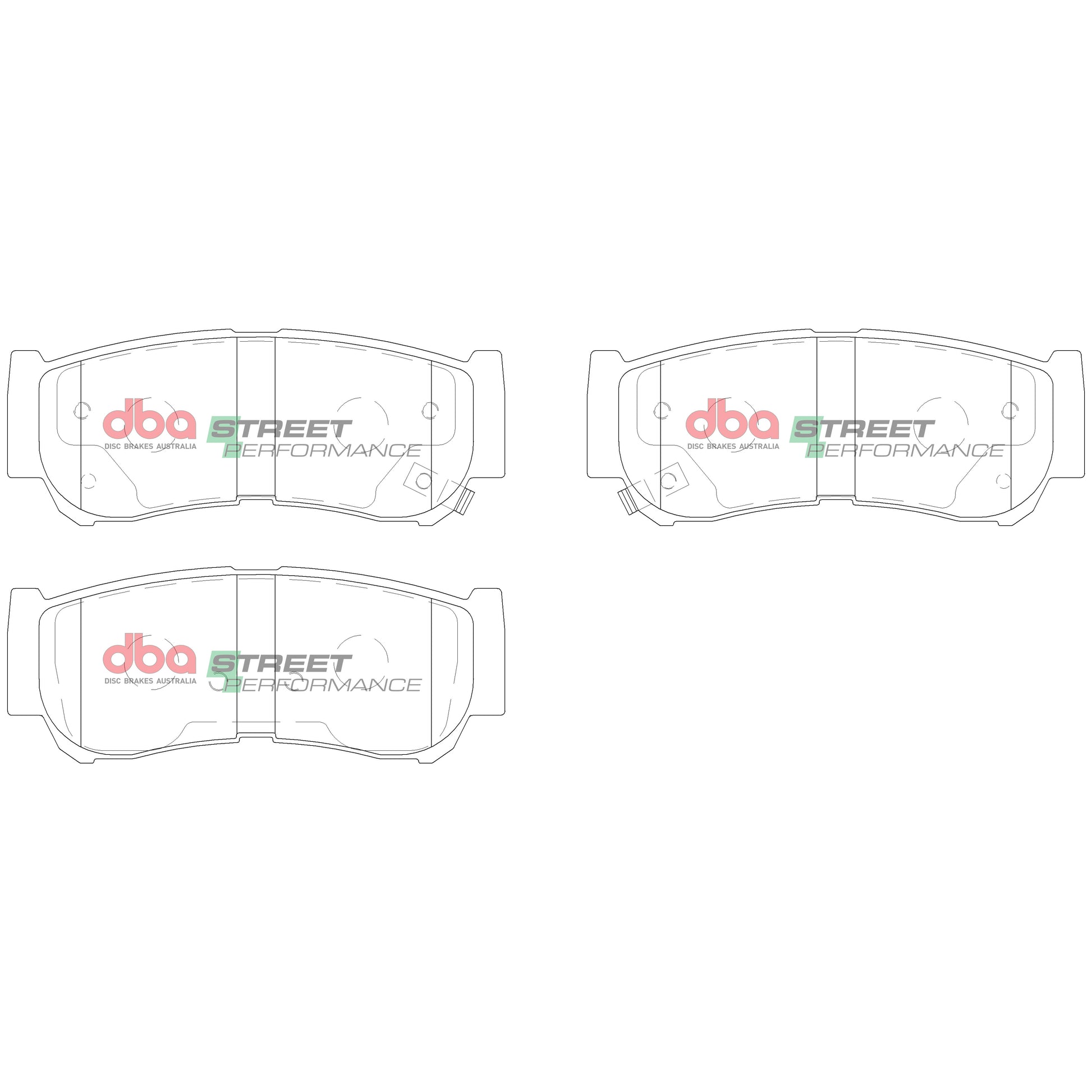 Brake Pads Street Performance | Rear Axle - DB2035SP