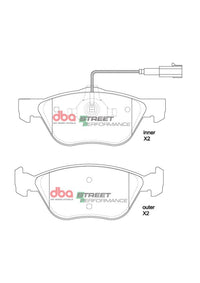 Brake Pads Street Performance | Front Axle - DB2037SP