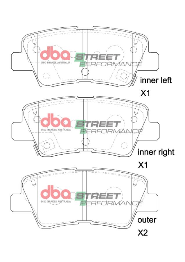 Brake Pads Street Performance | Rear Axle - DB2076SP