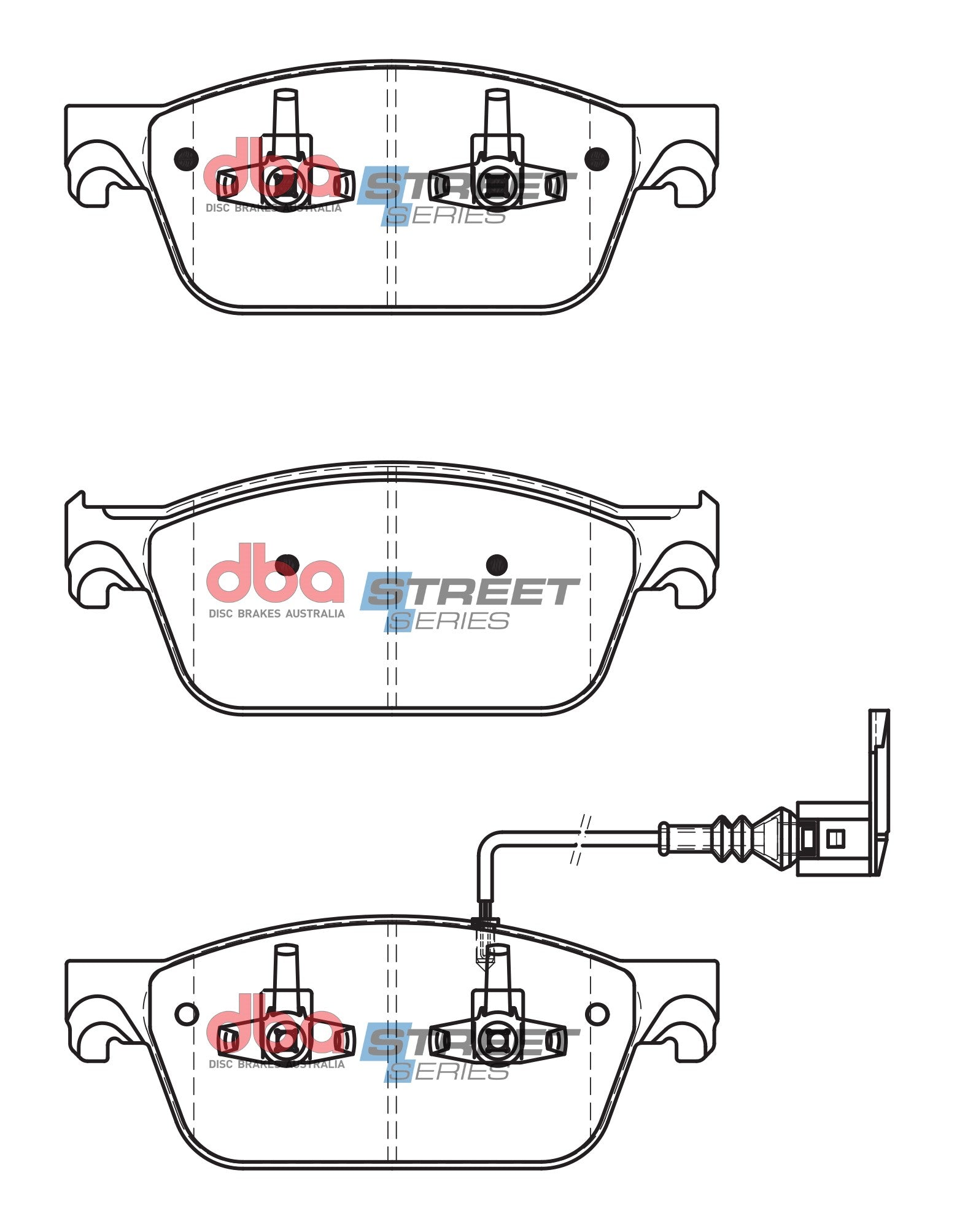 Brake Pads Street Series Semi-metallic | Front Axle - DB2200SS