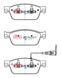 Brake Pads Street Series Semi-metallic | Front Axle - DB2200SS