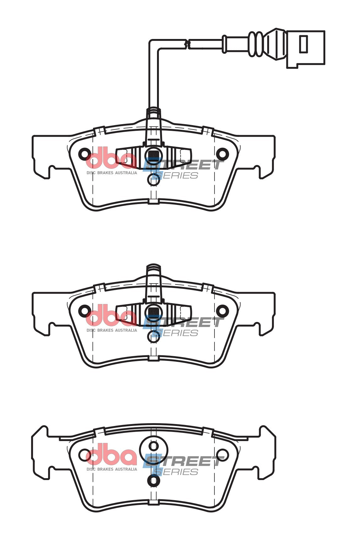 Brake Pads Street Series Semi-metallic | Rear Axle - DB2201SS