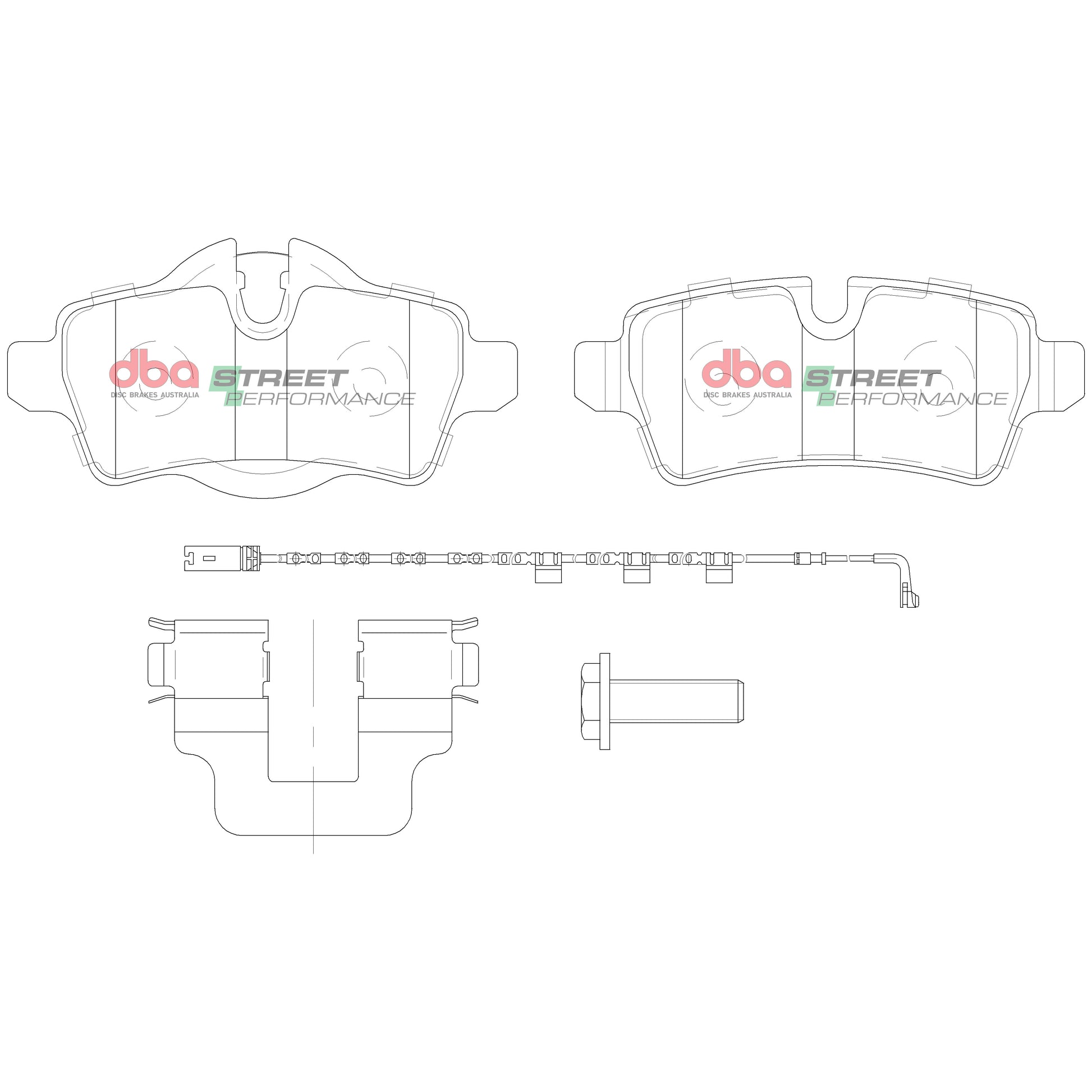 Brake Pads Street Performance | Rear Axle - DB2214SP