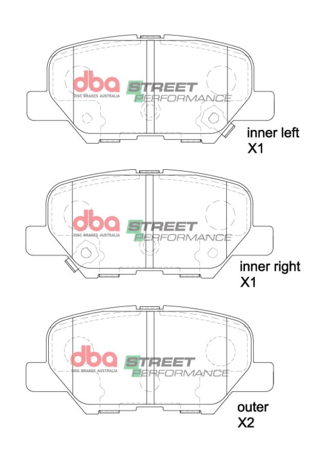 Brake Pads Street Performance | Rear Axle - DB2294SP
