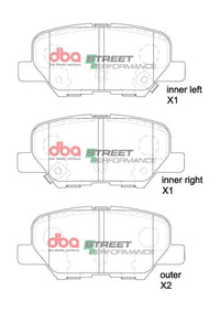 Brake Pads Street Performance | Rear Axle - DB2294SP