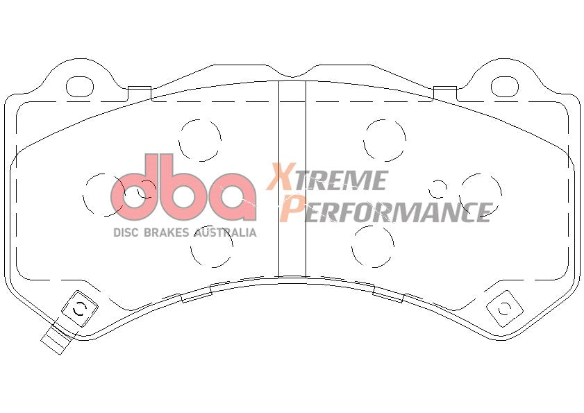 Brake Kit - 4000 Series T3 Slotted & Xtreme Performance Brake Pads (2x DBA42632S + DB2375XP) - DBA42632S-2375XP