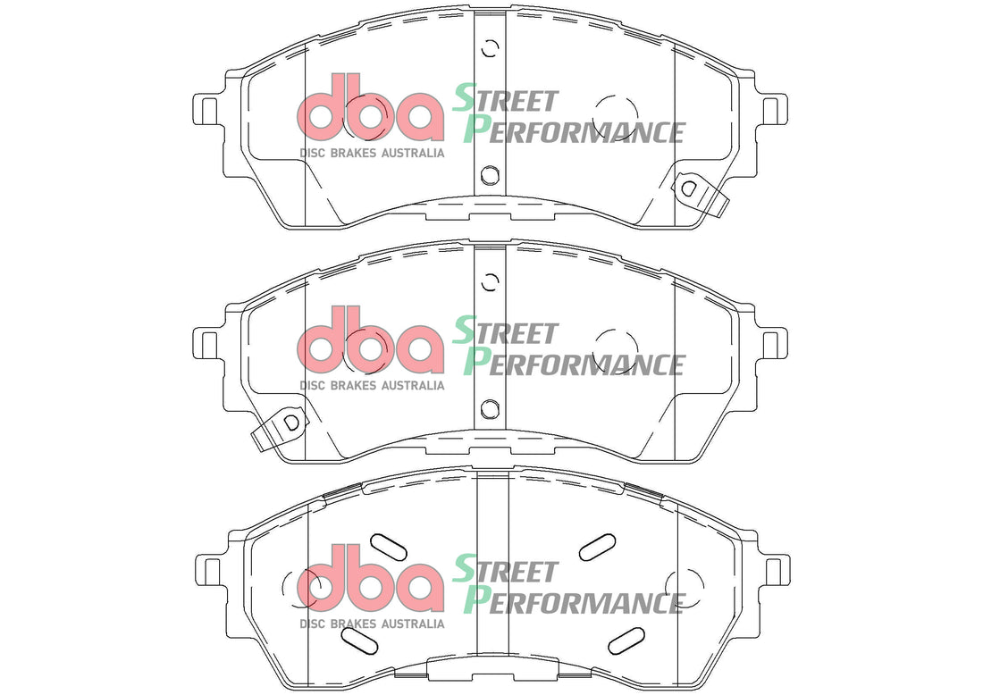 Brake Kit - Street Series T2 Slotted & Street Performance Brake Pads (2x DBA2137S + DB2379SP) - DBA2137S-2379SP