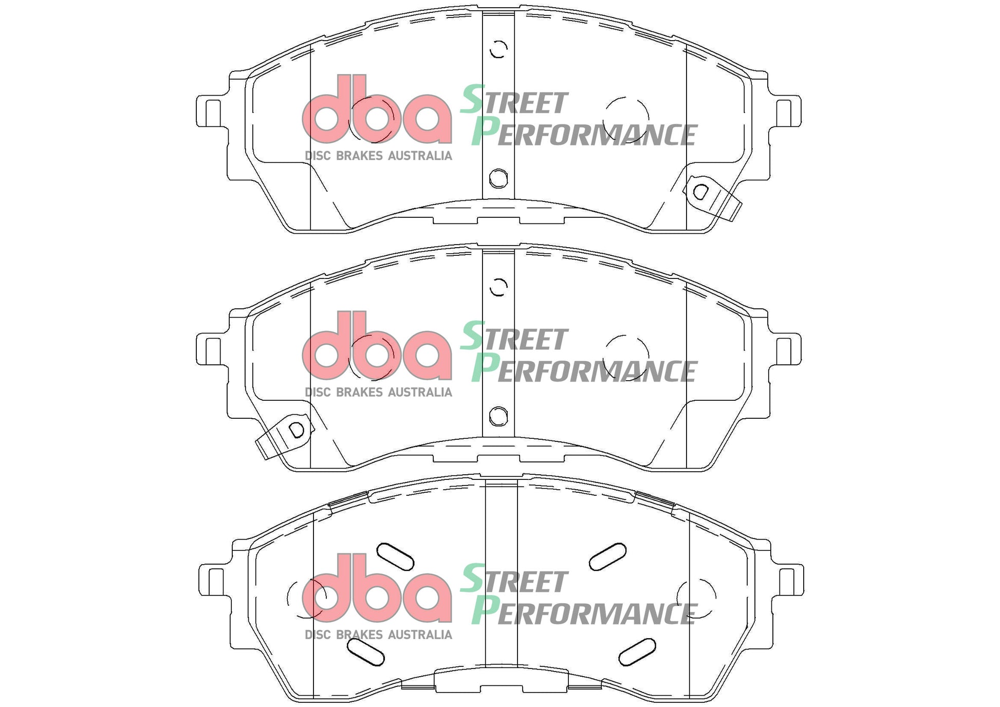 Brake Kit - Street Series En-Shield Plain & Street Performance Brake Pads  (2x DBA2137E + DB2379SP) - DBA2137E-2379SP