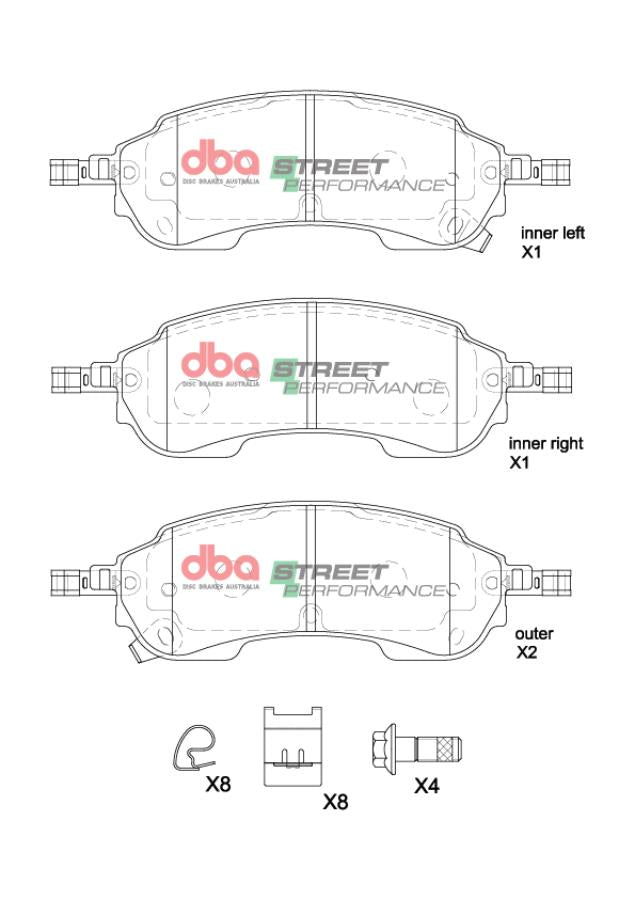 Brake Pads Street Performance | Rear Axle - DB2388SP