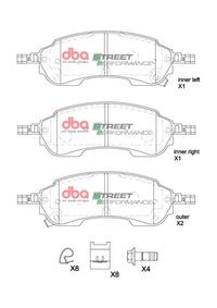 Brake Pads Street Performance | Rear Axle - DB2388SP