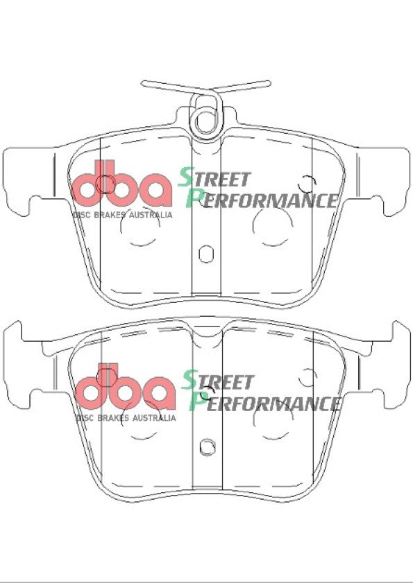 Brake Kit - Street Series En-Shield Plain & Street Performance Brake Pads  (2x DBA2809E + DB2415SP) - DBA2809E-2415SP