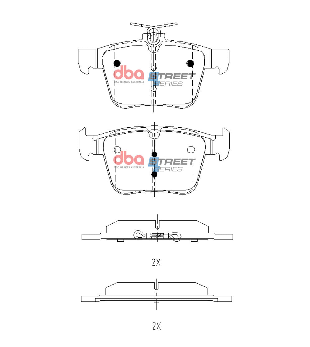 Brake Pads Street Series | Rear Axle - DB2415SS