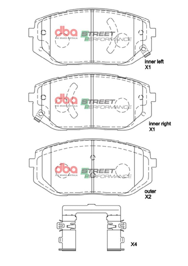 Brake Pads Street Performance | Front Axle - DB2647SP