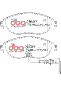Brake Kit - Street Series En-Shield Plain & Street Performance Brake Pads  (2x DBA2830E + DB8849SP) - DBA2830E-8849SP