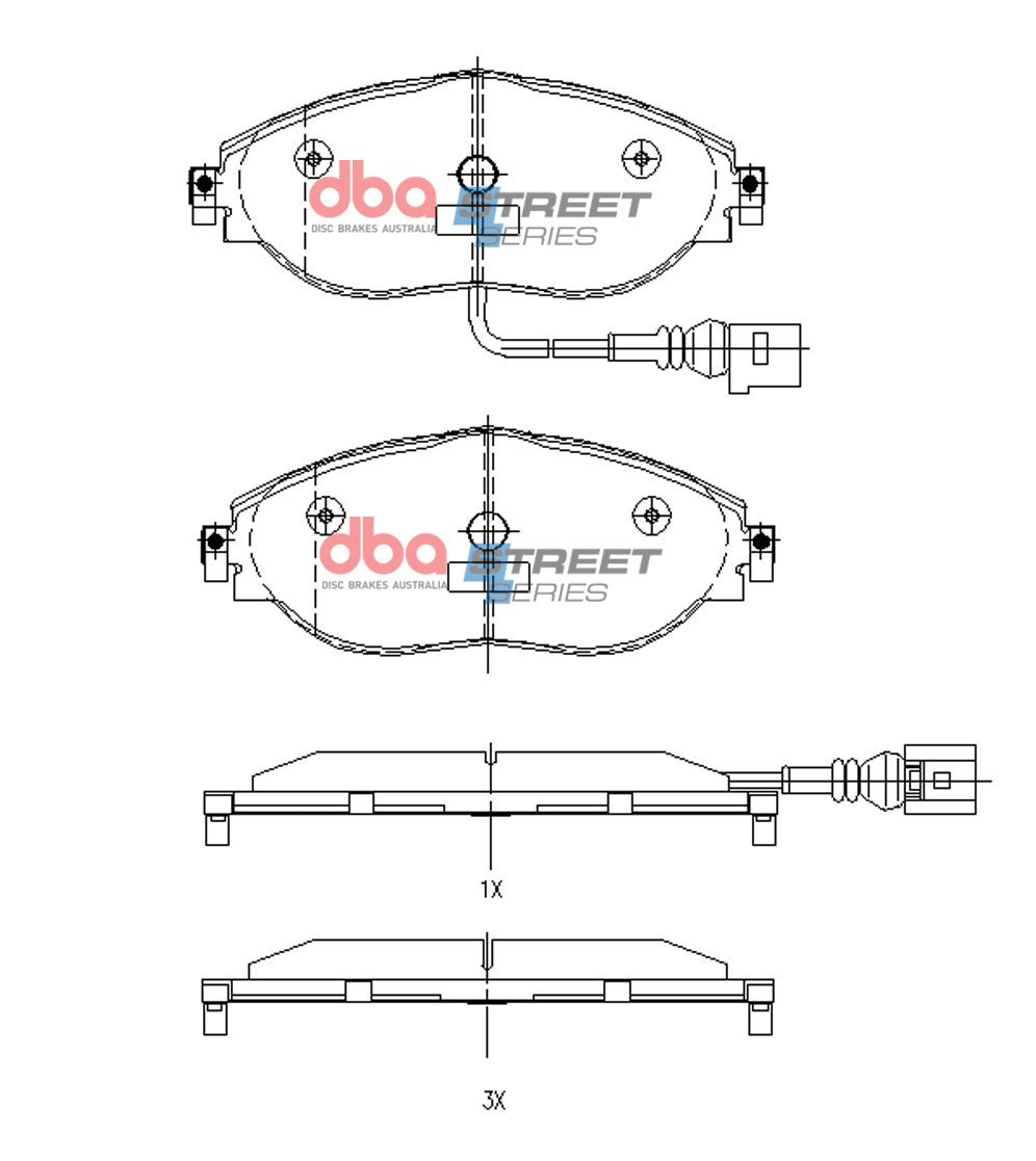 Brake Pads Street Series | Front Axle - DB8849SS