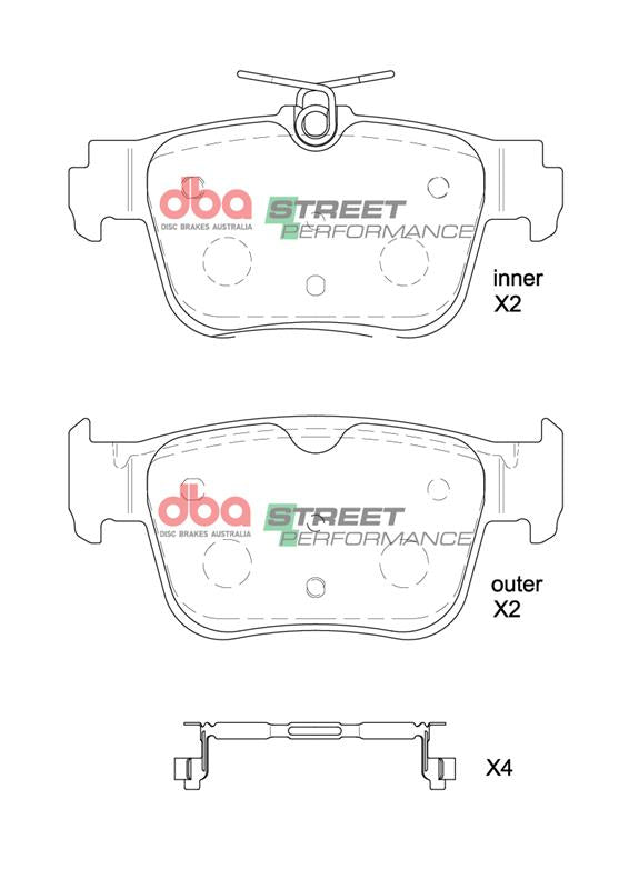 Brake Pads Street Performance | Rear Axle - DB8850SP