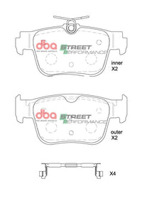 Brake Pads Street Performance | Rear Axle - DB8850SP
