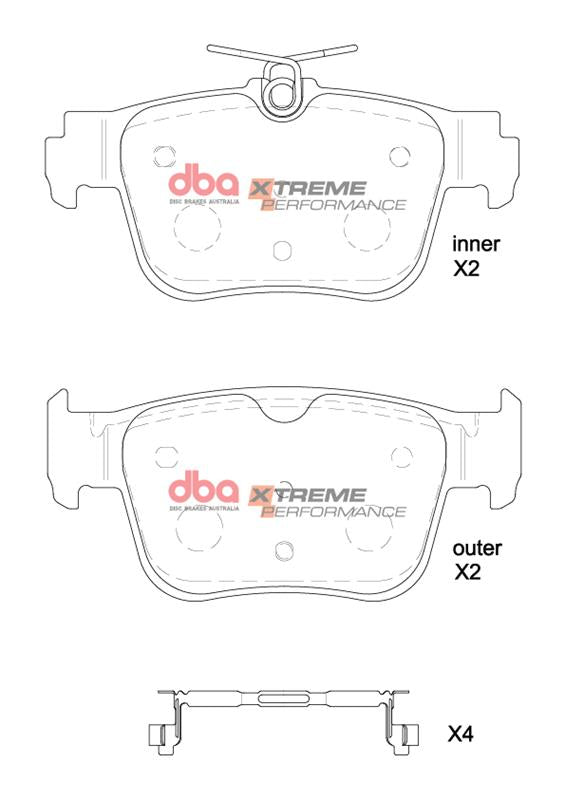 Brake Pads Xtreme Performance | Rear Axle - DB8850XP
