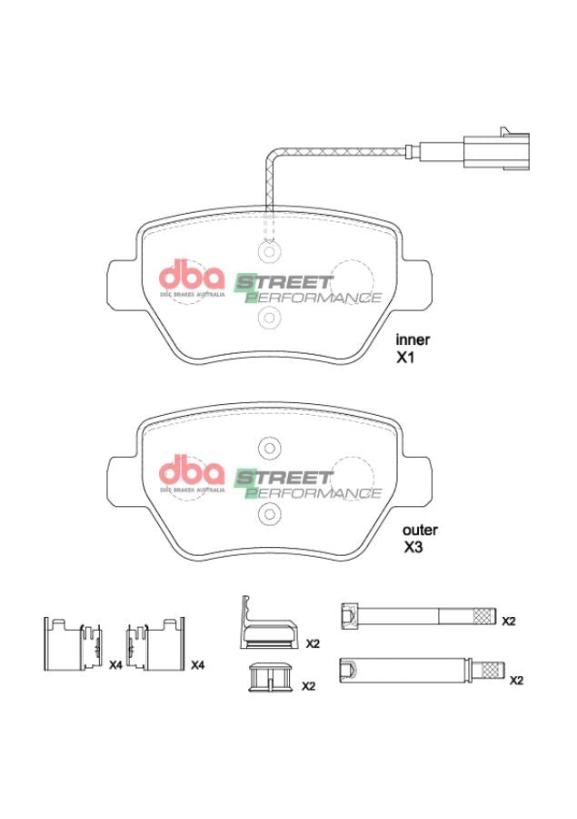 Brake Pads Street Performance | Rear Axle - DB8863SP