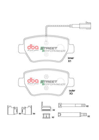 Brake Pads Street Performance | Rear Axle - DB8863SP