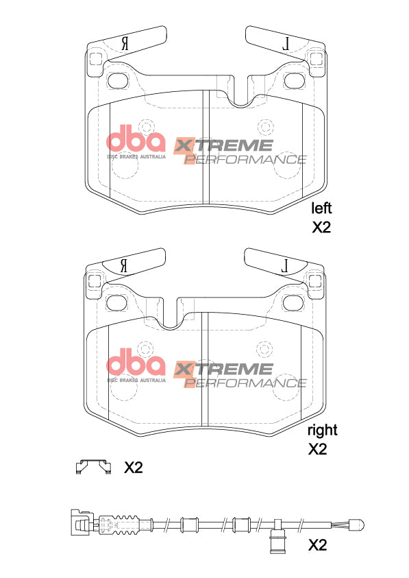 Brake Pads Xtreme Performance | Rear Axle - DB8889XP