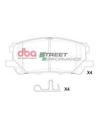 Brake Pads Street Performance | Rear Axle - DB8890SP