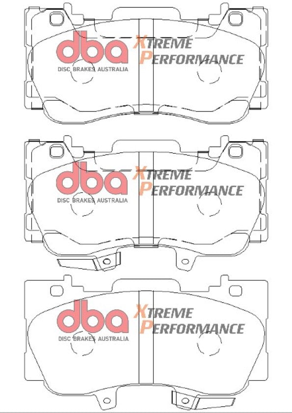 Brake Kit - 4000 Series T3 Slotted & Xtreme Performance Brake Pads (2x DBA42164S + DB9011XP) - DBA42164S-9011XP