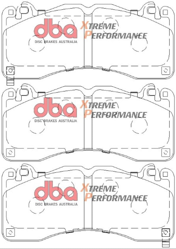 Brake Kit - 4000 Series T3 Slotted & Xtreme Performance Brake Pads (2x DBA42166S + DB9021XP) - DBA42166S-9021XP