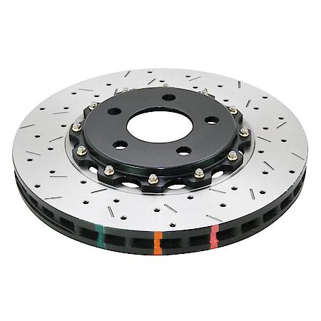 5000 series - Crossed Drilled & Slotted 2-Piece Black Hat - DBA5654BLKXS-10