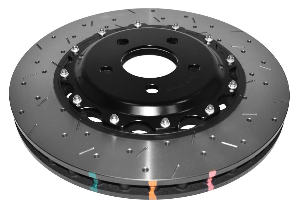 5000 series - Crossed Drilled & Slotted 2-Piece Black Hat - DBA52102BLKXS