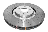 5000 series - Crossed Drilled & Dimpled Silver Hat - DBA52774SLVXD