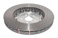5000 series - Crossed Drilled & Dimpled Silver Hat - DBA52788SLVXD