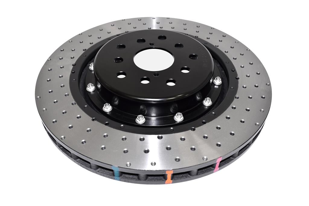 5000 series - Crossed Drilled & Dimpled Black Hat - DBA53050BLKXD-10