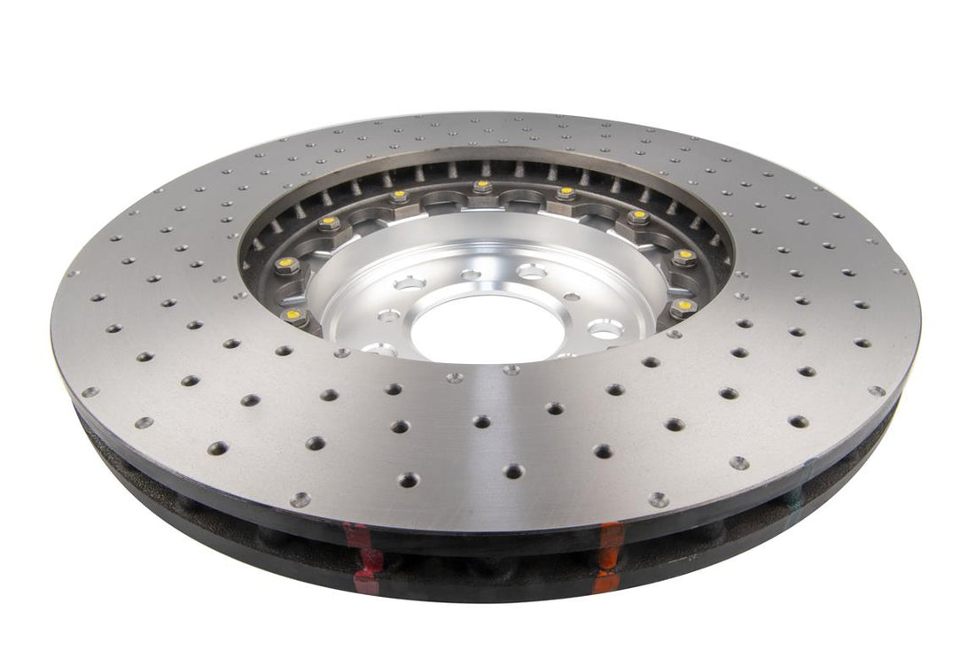 5000 series - Crossed Drilled & Dimpled Silver Hat - DBA53298SLVXD