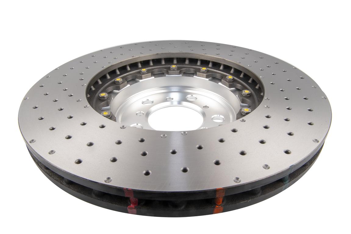 5000 series - Crossed Drilled & Dimpled Silver Hat - DBA53298SLVXD