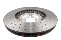 5000 series - Crossed Drilled & Dimpled Silver Hat - DBA53298SLVXD