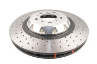 5000 series - Crossed Drilled & Dimpled Silver Hat - DBA53298SLVXD