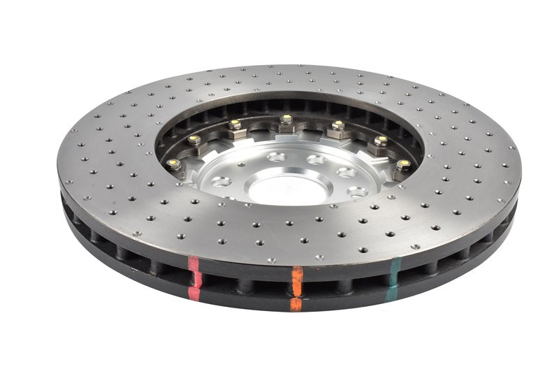 5000 series - Crossed Drilled & Dimpled Silver Hat - DBA53927SLVXD