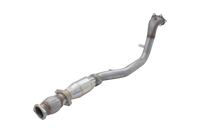 3" Downpipe with High-Flow Catalytic Converter, 304 Matt finish Stainless Steel (for track and off road use only) - E2-SW07-KITB