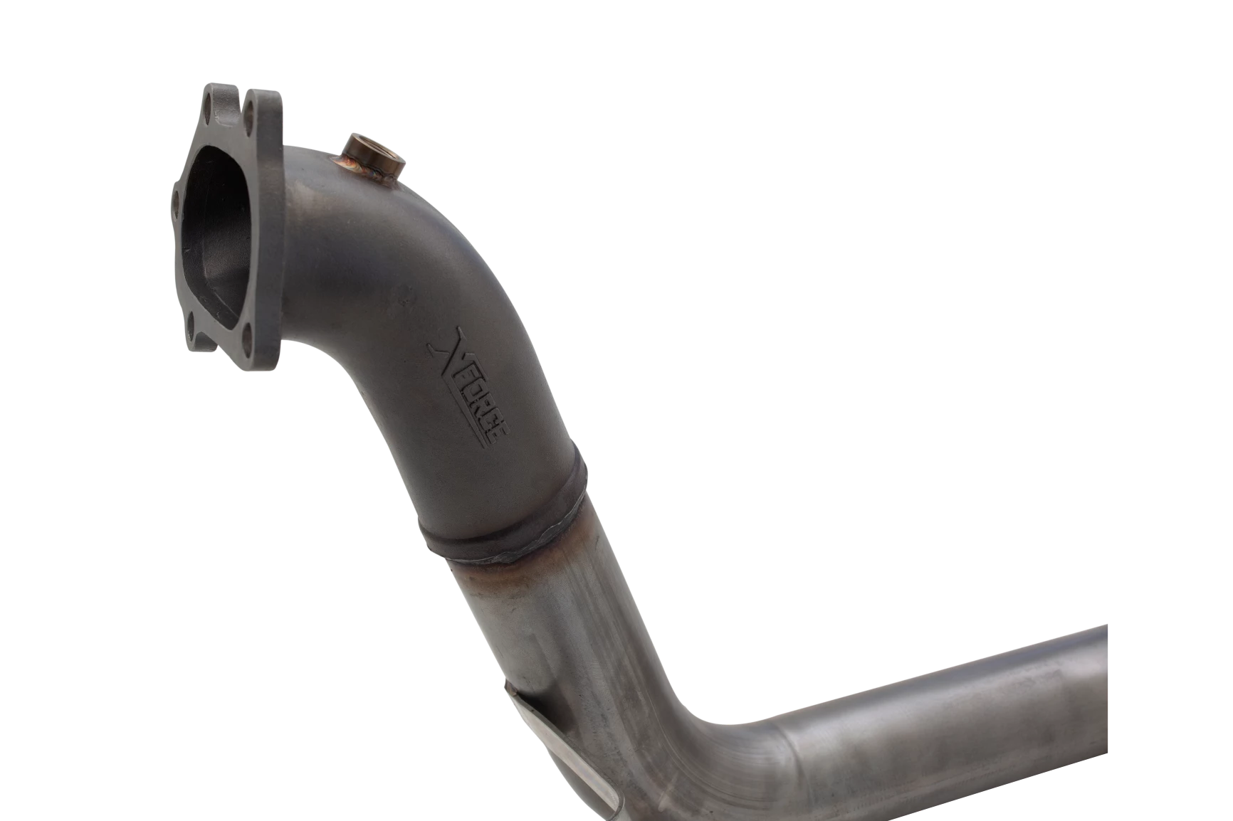 3" Downpipe with High-Flow Catalytic Converter, 304 Matt finish Stainless Steel (for track and off road use only) - E2-SW08-KITB
