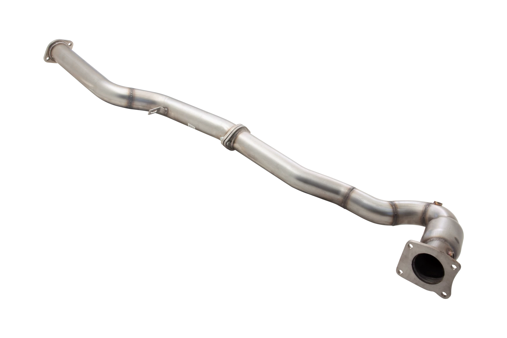 3" Downpipe with High-Flow Catalytic Converter, 304 Matt finish Stainless Steel (for track and off road use only) - E2-SW26-KITB