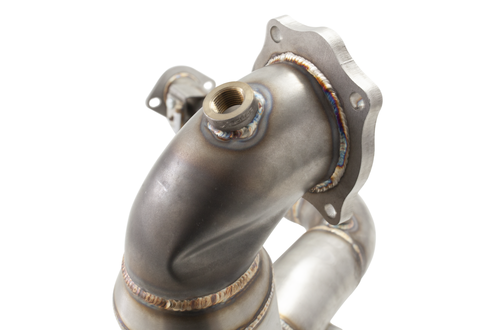 2.5" Downpipe with High-Flow Catalytic Converter, 304 Stainless Steel (for track and off road use only) - E2HYG4KITB