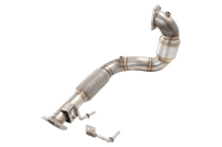 2.5" Downpipe with High-Flow Catalytic Converter, 304 Stainless Steel (for track and off road use only) - E2HYG4KITB