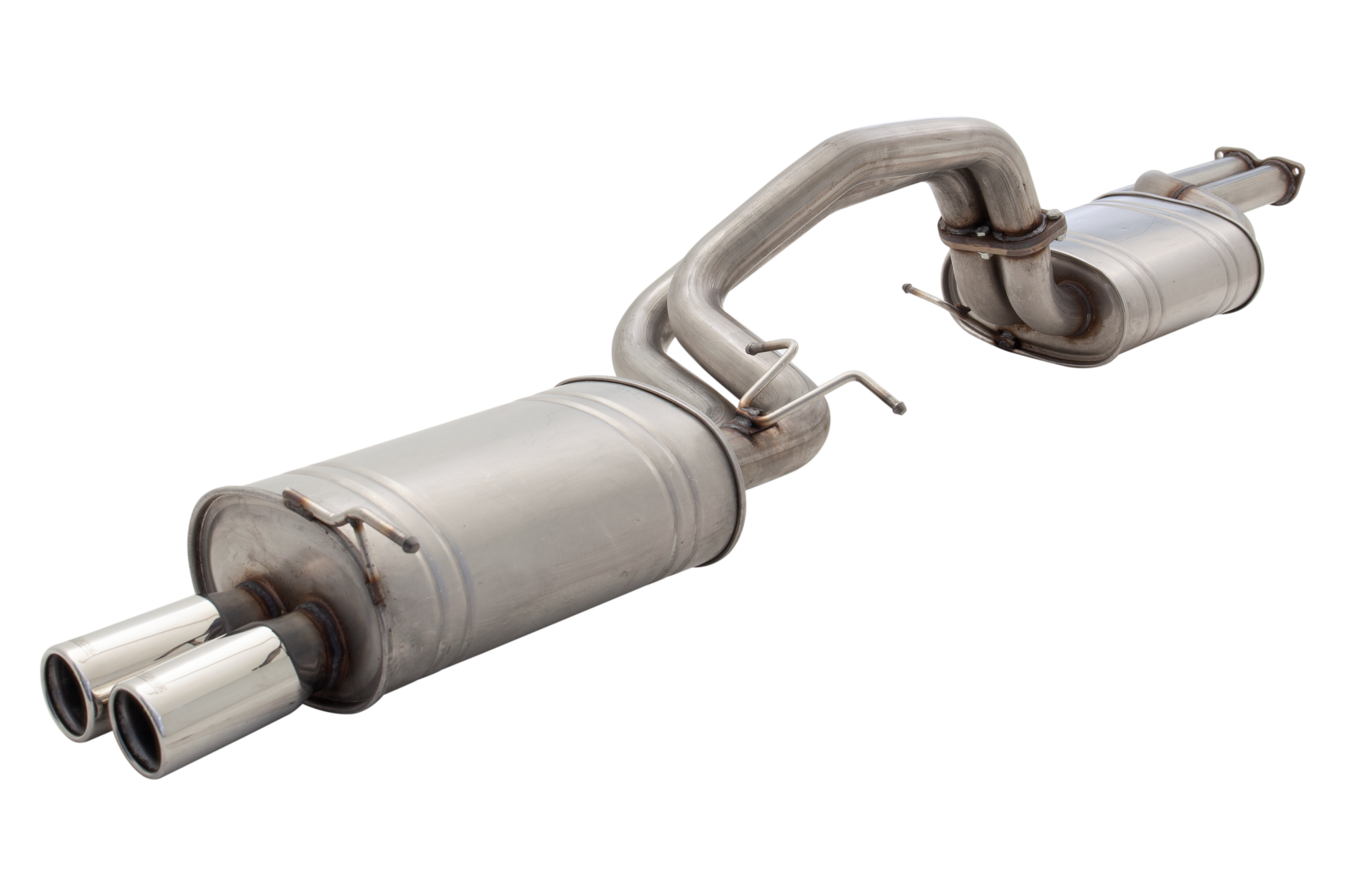 2.5" Cat-Back System, 304 Matt Stainless Steel - E2-F6-03-CBS