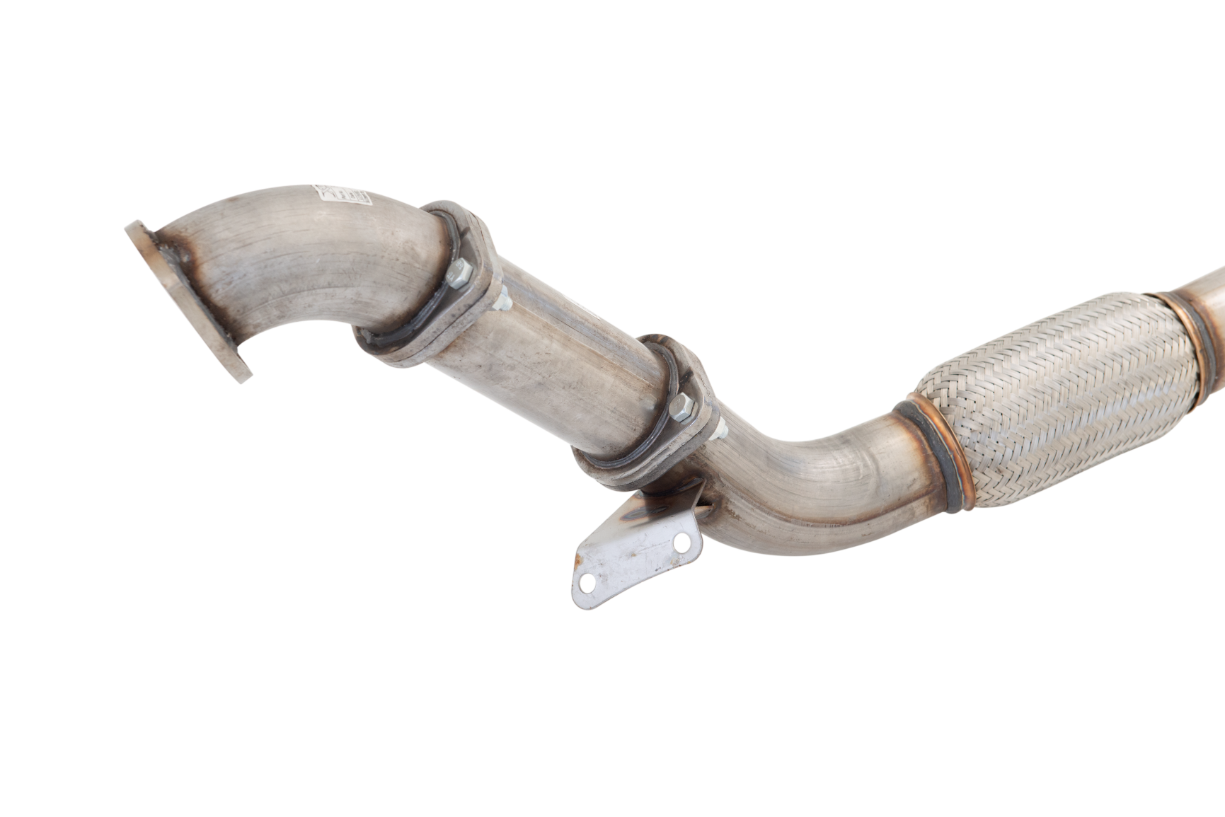 3" Turbo-Back System (without catalytic converter), 409 Raw Stainless Steel (for track and off road use only) - E4-FR02-TBS