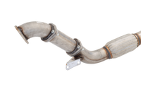3" Turbo-Back System (without catalytic converter), 409 Raw Stainless Steel (for track and off road use only) - E4-FR02-TBS