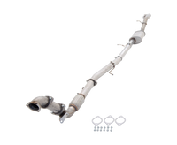 3" Turbo-Back System (without catalytic converter), 409 Raw Stainless Steel (for track and off road use only) - E4-FR02-TBS