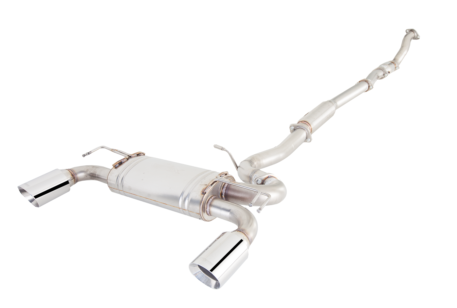 3" Downpipe-Back System, 409 Raw Stainless Steel (for track and off road use only) - E4-MR08-DBS
