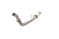3" Downpipe with High-Flow Catalytic Converter, 409 Raw Stainless Steel (for track and off road use only) - E4-NS01-KITB