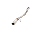3" Downpipe with High-Flow Catalytic Converter, 409 Raw Stainless Steel (for track and off road use only) - E4-NS01-KITB